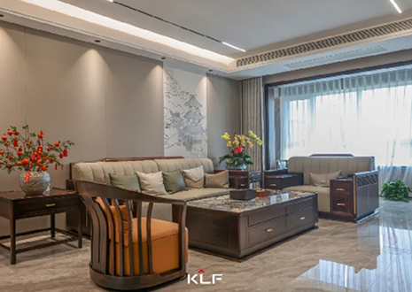 KLF全屋記 | 138㎡現(xiàn)代新中式之家，勾勒古典國(guó)風(fēng)雅韻