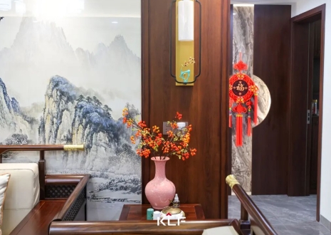 KLF全屋記丨136㎡新中式雅居，古調(diào)新彈，忘卻紛擾，呼吸著的當(dāng)代生活提案